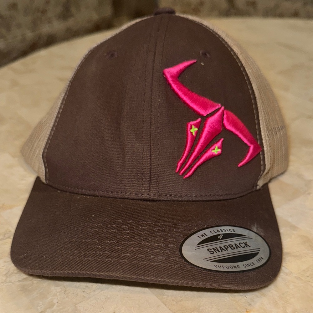 Go Left Brown and Pink Snapback Hat